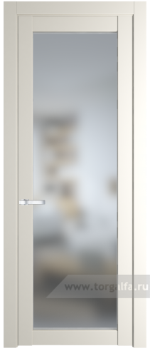 Дверь со стеклом ProfilDoors 1.1.2PD Матовое (Перламутр белый)