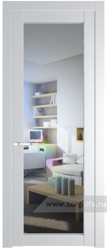 Дверь со стеклом ProfilDoors 1.1.2PD Прозрачное (Крем Вайт (RAL 120-02))