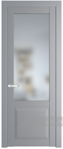 Дверь со стеклом ProfilDoors 1.2.2PD Матовое (Смоки (RAL 870-02))