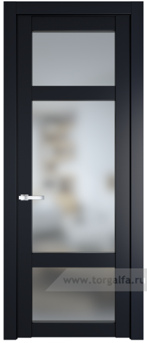 Дверь со стеклом ProfilDoors 1.3.2PD Матовое (Нэви Блу (RAL 7016))