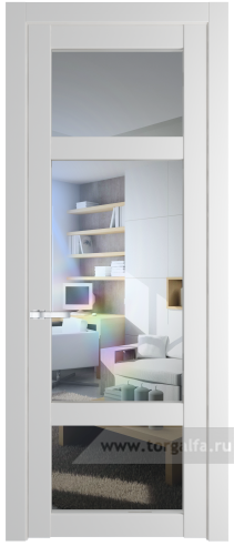 Дверь со стеклом ProfilDoors 1.3.2PD Прозрачное (Крем Вайт (RAL 120-02))
