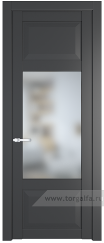 Дверь со стеклом ProfilDoors 1.3.3PD Матовое (Графит (Pantone 425С))