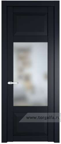 Дверь со стеклом ProfilDoors 1.3.3PD Матовое (Нэви Блу (RAL 7016))