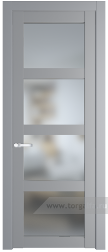 Дверь со стеклом ProfilDoors 1.4.2PD Матовое (Смоки (RAL 870-02))
