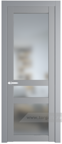 Дверь со стеклом ProfilDoors 1.5.2PD Матовое (Смоки (RAL 870-02))