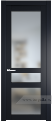 Дверь со стеклом ProfilDoors 1.5.2PD Матовое (Нэви Блу (RAL 7016))