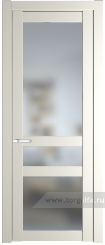 Дверь со стеклом ProfilDoors 1.5.2PD Матовое (Перламутр белый)