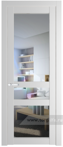 Дверь со стеклом ProfilDoors 1.5.2PD Прозрачное (Крем Вайт (RAL 120-02))