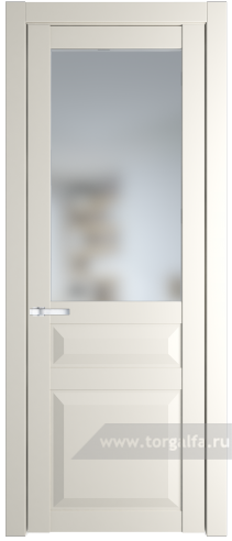 Дверь со стеклом ProfilDoors 1.5.3PD Матовое (Перламутр белый)