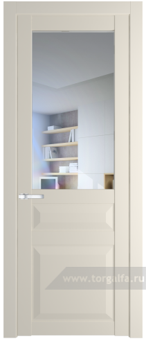 Дверь со стеклом ProfilDoors 1.5.3PD Прозрачное (Кремовая Магнолия (RAL 120-04))