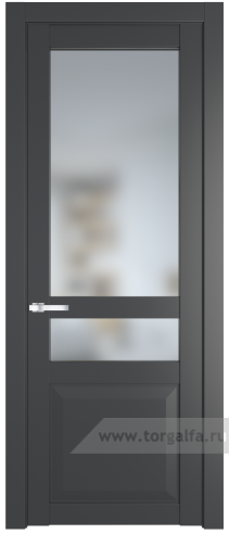 Дверь со стеклом ProfilDoors 1.5.4PD Матовое (Графит (Pantone 425С))