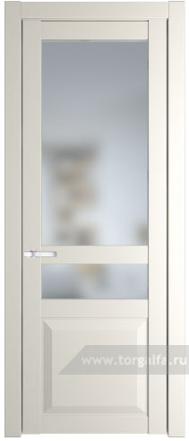 Дверь со стеклом ProfilDoors 1.5.4PD Матовое (Перламутр белый)