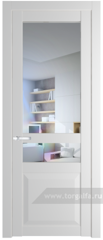 Дверь со стеклом ProfilDoors 1.5.4PD Прозрачное (Крем Вайт (RAL 120-02))