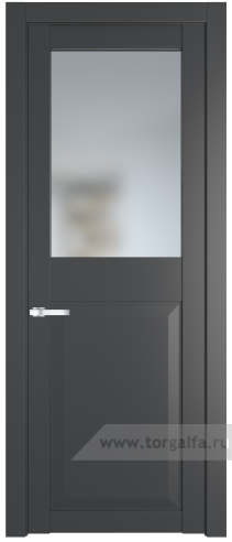 Дверь со стеклом ProfilDoors 1.6.2PD Матовое (Графит (Pantone 425С))