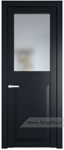 Дверь со стеклом ProfilDoors 1.6.2PD Матовое (Нэви Блу (RAL 7016))