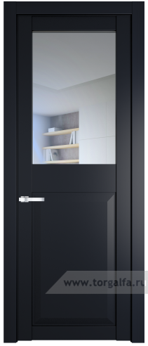 Дверь со стеклом ProfilDoors 1.6.2PD Прозрачное (Нэви Блу (RAL 7016))