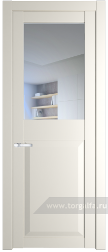 Дверь со стеклом ProfilDoors 1.6.2PD Прозрачное (Перламутр белый)