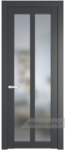 Дверь со стеклом ProfilDoors 1.7.2PD Матовое (Графит (Pantone 425С))