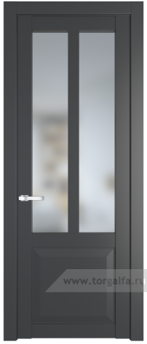 Дверь со стеклом ProfilDoors 1.8.2PD Матовое (Графит (Pantone 425С))