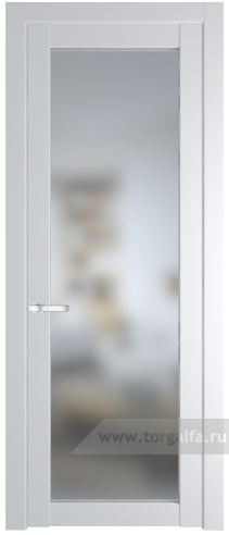 Дверь со стеклом ProfilDoors 2.1.2PD Матовое (Крем Вайт (RAL 120-02))