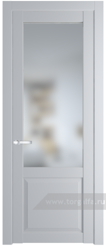 Дверь со стеклом ProfilDoors 2.2.2PD Матовое (Лайт Грей (RAL 870-01))
