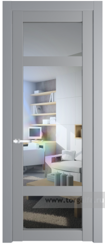 Дверь со стеклом ProfilDoors 2.3.2PD Прозрачное (Смоки (RAL 870-02))