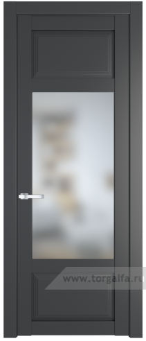 Дверь со стеклом ProfilDoors 2.3.3PD Матовое (Графит (Pantone 425С))