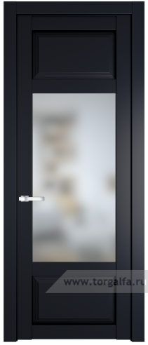 Дверь со стеклом ProfilDoors 2.3.3PD Матовое (Нэви Блу (RAL 7016))