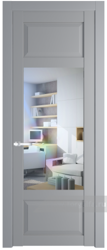 Дверь со стеклом ProfilDoors 2.3.3PD Прозрачное (Смоки (RAL 870-02))