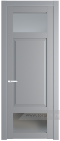 Дверь со стеклом ProfilDoors 2.3.4PD Матовое (Смоки (RAL 870-02))