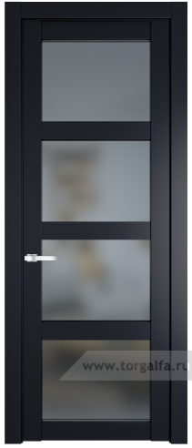 Дверь со стеклом ProfilDoors 2.4.2PD Матовое (Нэви Блу (RAL 7016))