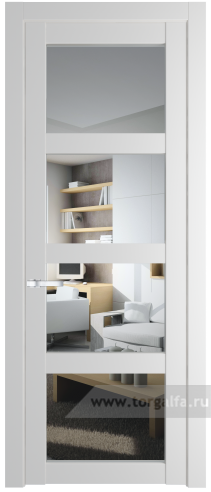 Дверь со стеклом ProfilDoors 2.4.2PD Прозрачное (Крем Вайт (RAL 120-02))