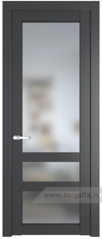 Дверь со стеклом ProfilDoors 2.5.2PD Матовое (Графит (Pantone 425С))