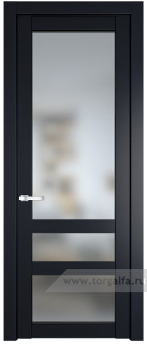Дверь со стеклом ProfilDoors 2.5.2PD Матовое (Нэви Блу (RAL 7016))