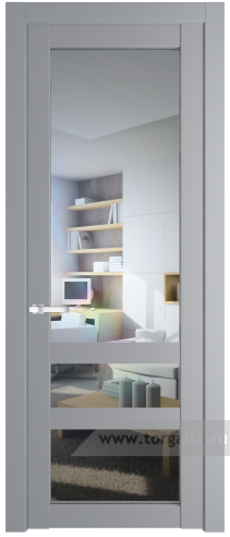 Дверь со стеклом ProfilDoors 2.5.2PD Прозрачное (Смоки (RAL 870-02))