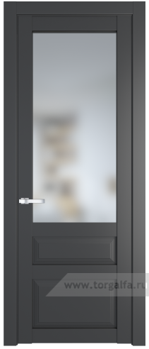 Дверь со стеклом ProfilDoors 2.5.3PD Матовое (Графит (Pantone 425С))