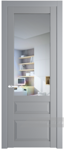 Дверь со стеклом ProfilDoors 2.5.3PD Прозрачное (Смоки (RAL 870-02))