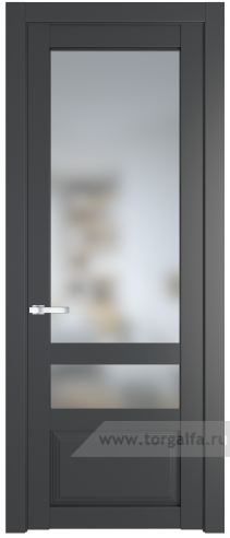 Дверь со стеклом ProfilDoors 2.5.4PD Матовое (Графит (Pantone 425С))
