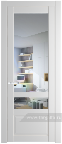 Дверь со стеклом ProfilDoors 2.5.4PD Прозрачное (Крем Вайт (RAL 120-02))