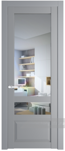Дверь со стеклом ProfilDoors 2.5.4PD Прозрачное (Смоки (RAL 870-02))