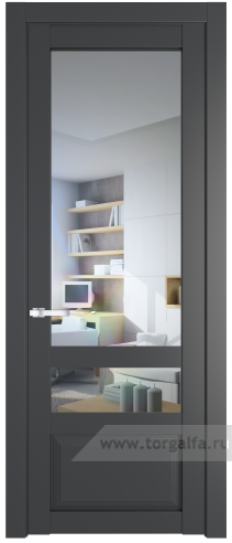 Дверь со стеклом ProfilDoors 2.5.4PD Прозрачное (Графит (Pantone 425С))