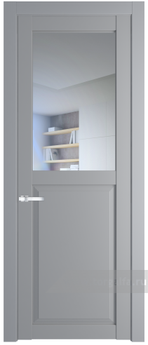 Дверь со стеклом ProfilDoors 2.6.2PD Прозрачное (Смоки (RAL 870-02))