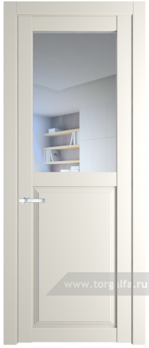 Дверь со стеклом ProfilDoors 2.6.2PD Прозрачное (Перламутр белый)