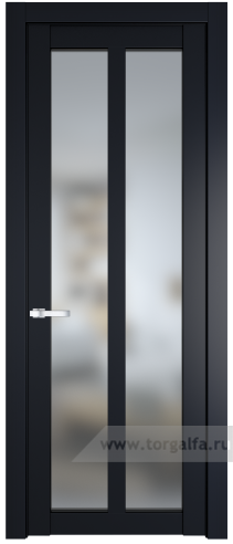 Дверь со стеклом ProfilDoors 2.7.2PD Матовое (Нэви Блу (RAL 7016))
