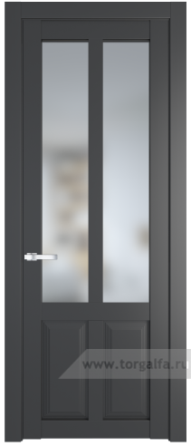Дверь со стеклом ProfilDoors 2.8.2PD Матовое (Графит (Pantone 425С))