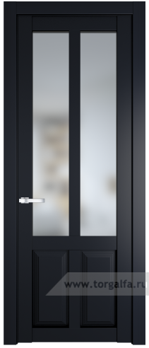 Дверь со стеклом ProfilDoors 2.8.2PD Матовое (Нэви Блу (RAL 7016))