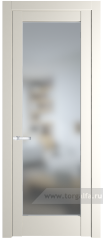 Дверь со стеклом ProfilDoors 3.1.2PD Матовое (Перламутр белый)