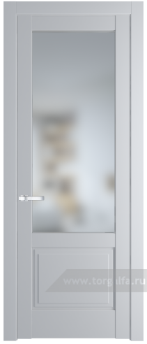 Дверь со стеклом ProfilDoors 3.2.2PD Матовое (Лайт Грей (RAL 870-01))