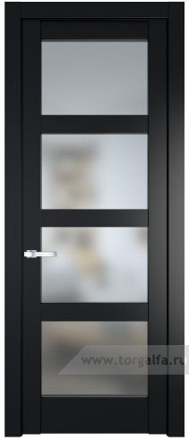 Дверь со стеклом ProfilDoors 3.4.2PD Матовое (Блэк)