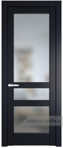 Дверь со стеклом ProfilDoors 3.5.2PD Матовое (Нэви Блу (RAL 7016))